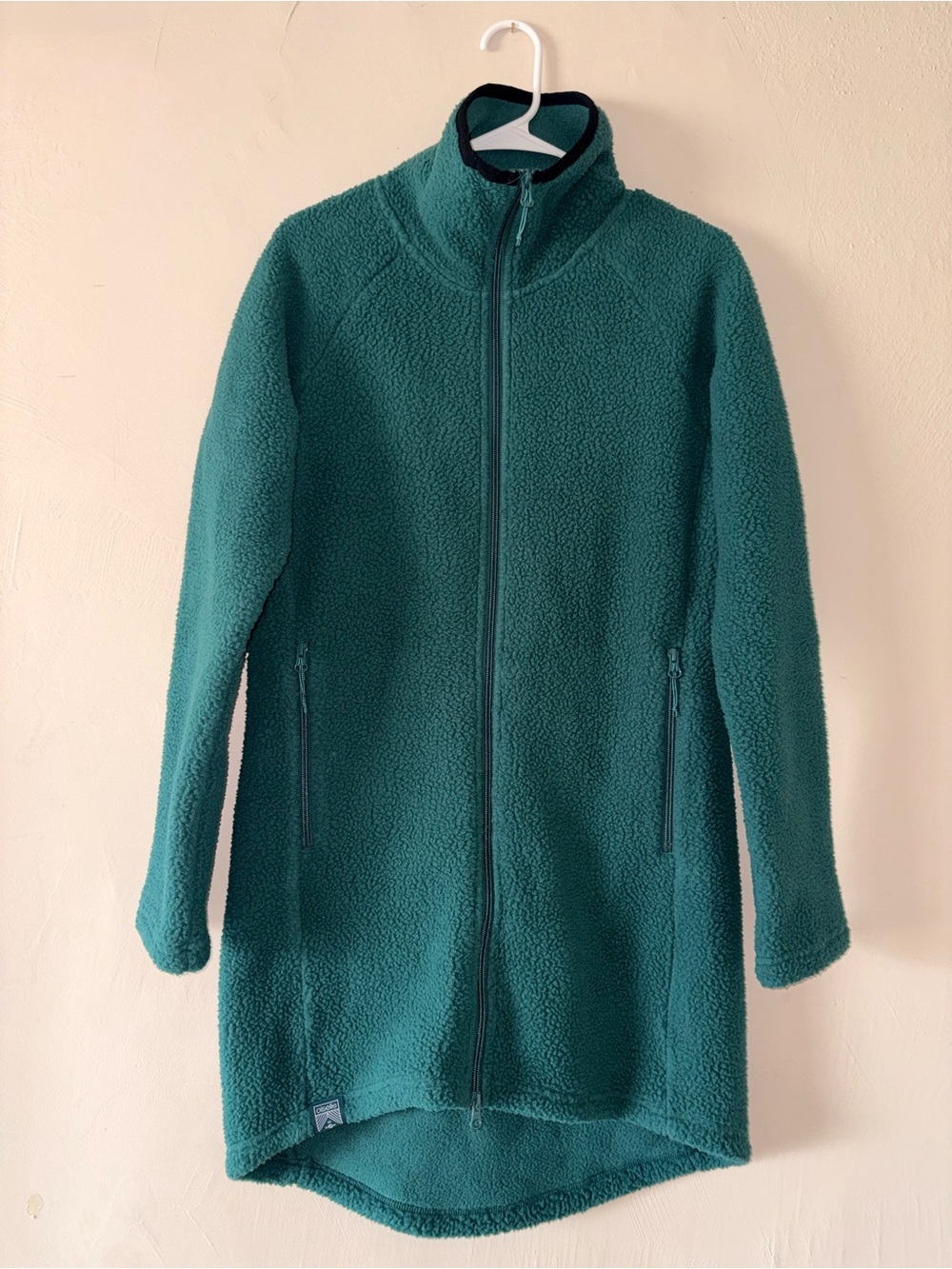 Oiselle green Sherpa long zip jacket S